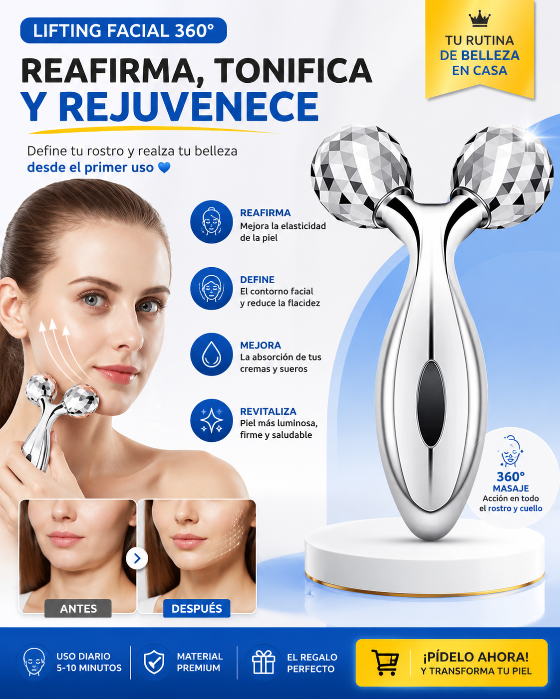 MASAJEADOR FACIAL 360